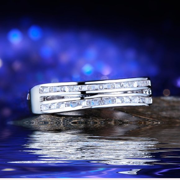 💎Trendy Tiny Round Gems Zircon Double Layer Fashion Rings for Women, INDN8086 - Picture 5 of 7